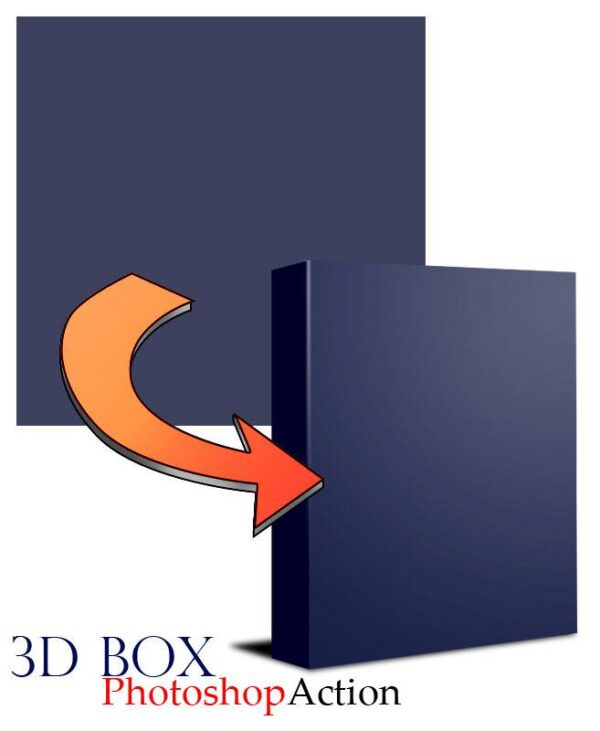 3D Photoshop Box Action